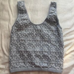 Free People stretchy pattern tank